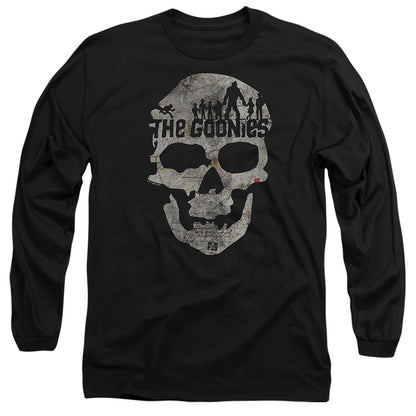 The Goonies Skull 1 Mens Long Sleeve Shirt Black