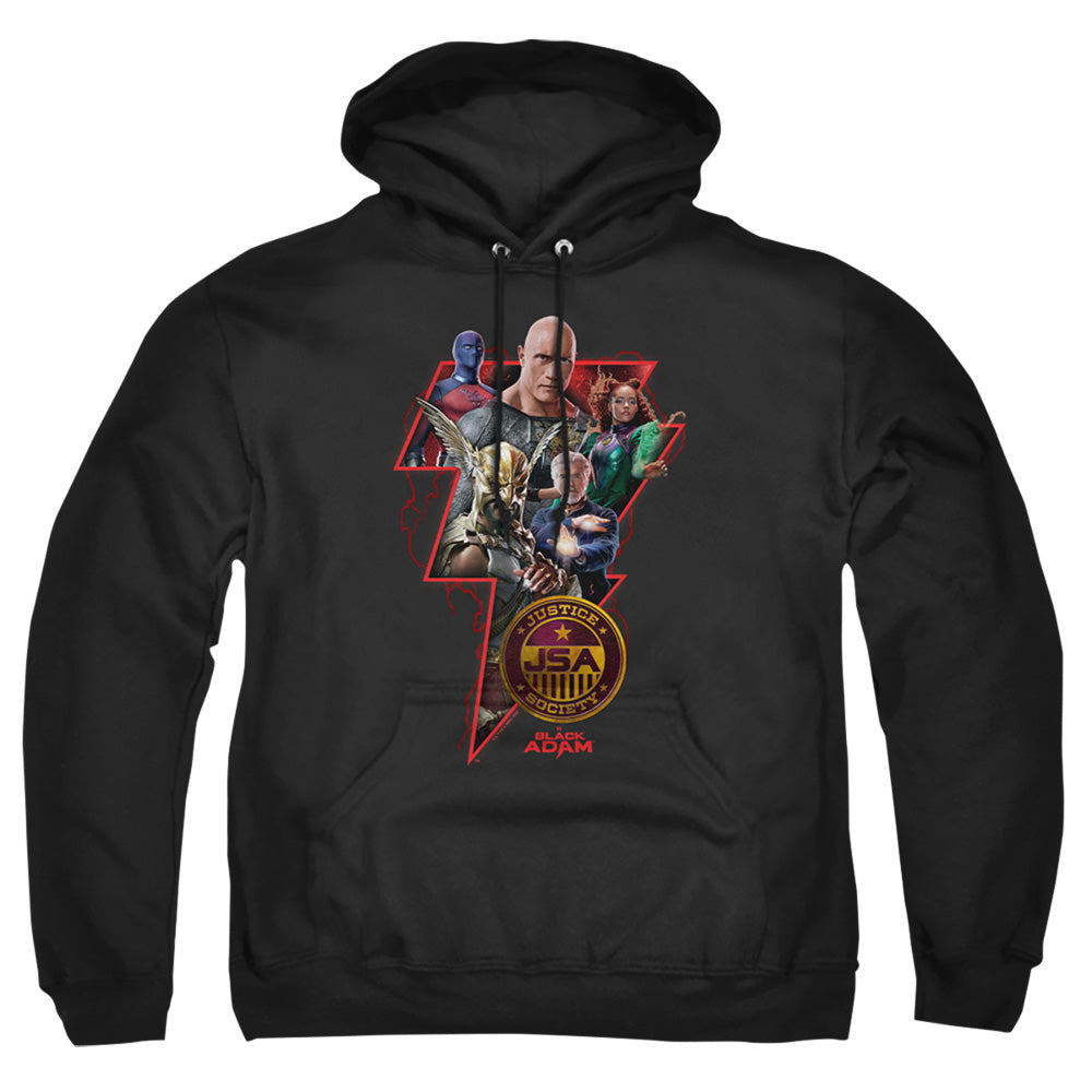 Black Adam Black Adam Character Bolt Mens Hoodie Black