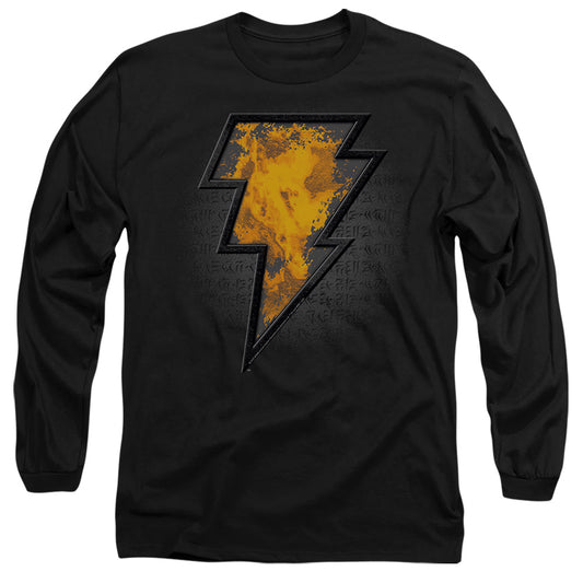 Black Adam Black Adam Beveled Emblem Mens Long Sleeve Shirt Black Officially Licensed