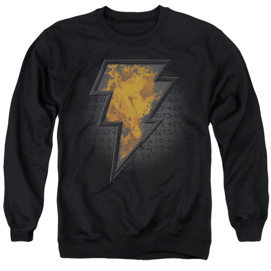 Black Adam Black Adam Beveled Emblem Mens Crewneck Sweatshirt Black