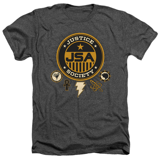 Black Adam Black Adam Justice Society Heather Mens T Shirt Charcoal Officially Licensed