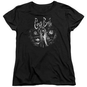 Corpse Bride Bride To Be Womens T Shirt Black