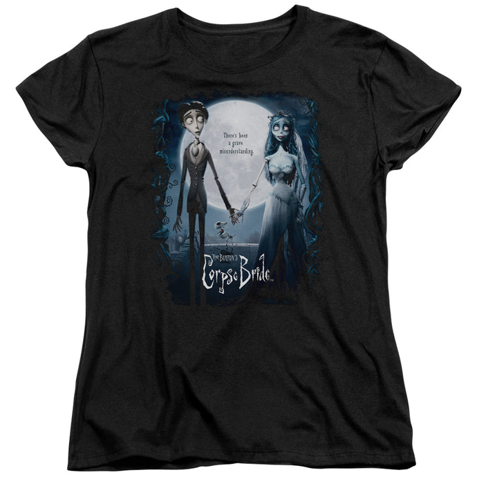 Corpse Bride Poster Womens T Shirt Black
