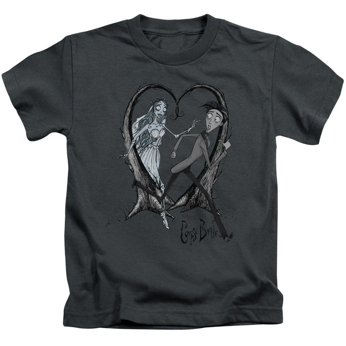 Corpse Bride Runaway Groom Juvenile Kids Youth T Shirt Charcoal