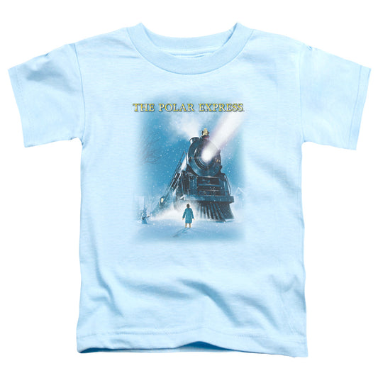 The Polar Express Big Train Toddler Kids Youth T Shirt Light Blue