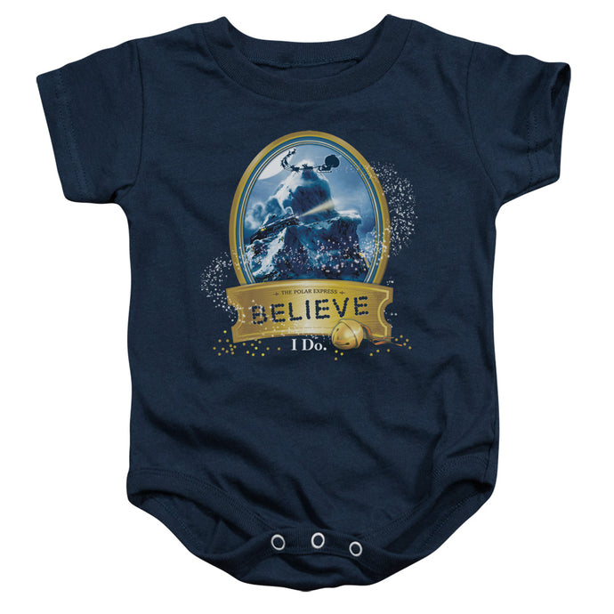 The Polar Express True Believer Infant Baby Snapsuit Navy Blue