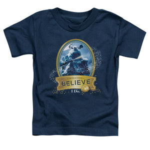 The Polar Express True Believer Toddler Kids Youth T Shirt Navy Blue