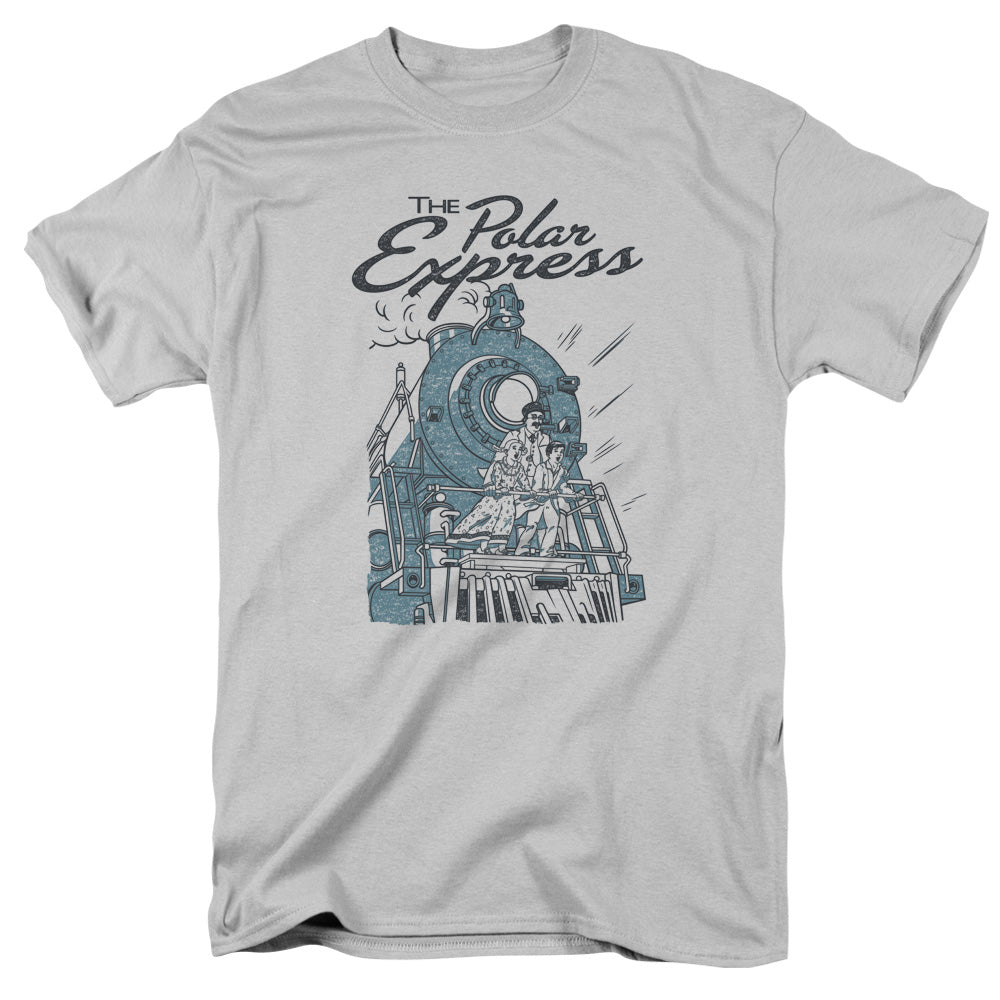 The Polar Express Rail Riders Mens T Shirt Silver