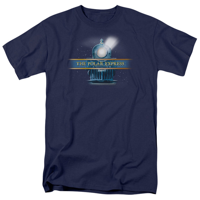 The Polar Express Train Logo Mens T Shirt Navy Blue