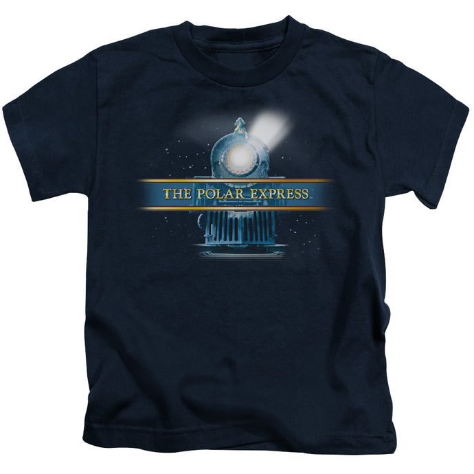 The Polar Express Train Logo Juvenile Kids Youth T Shirt Navy Blue