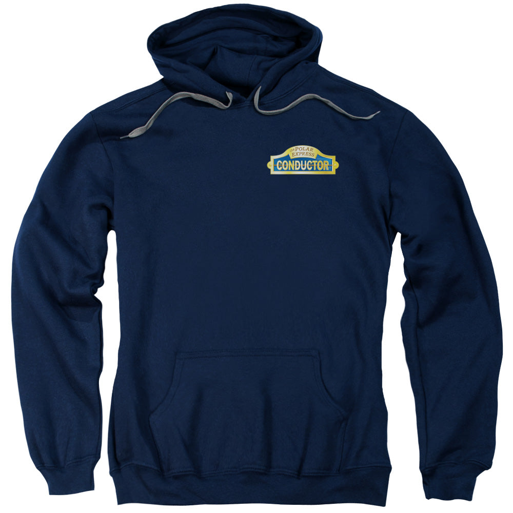 The Polar Express Conductor Mens Hoodie Navy Blue