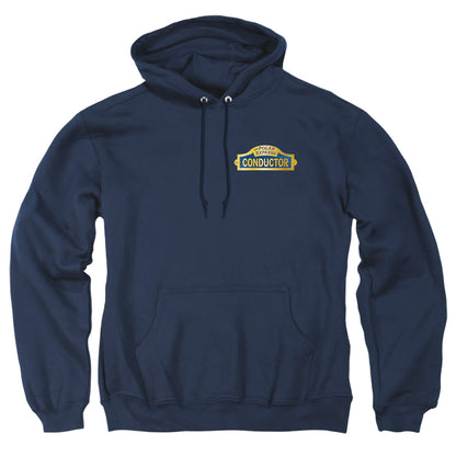 Polar Express Conductor Mens Hoodie Navy