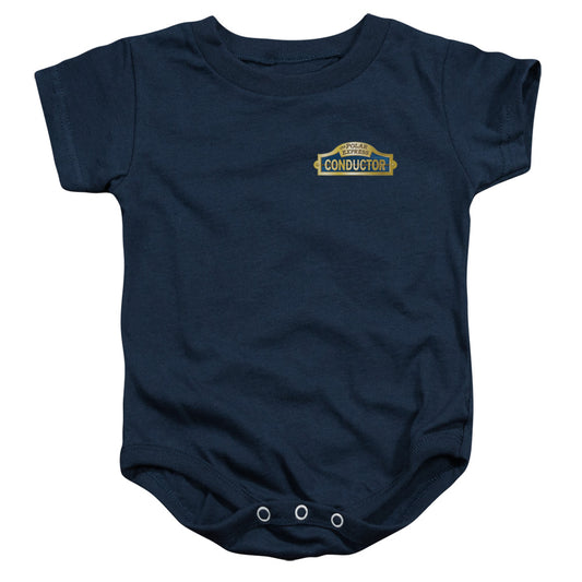 The Polar Express Conductor Infant Baby Snapsuit Navy Blue