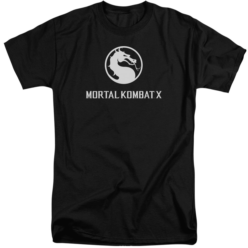 Mortal Kombat X Dragon Logo Mens Tall T Shirt Black