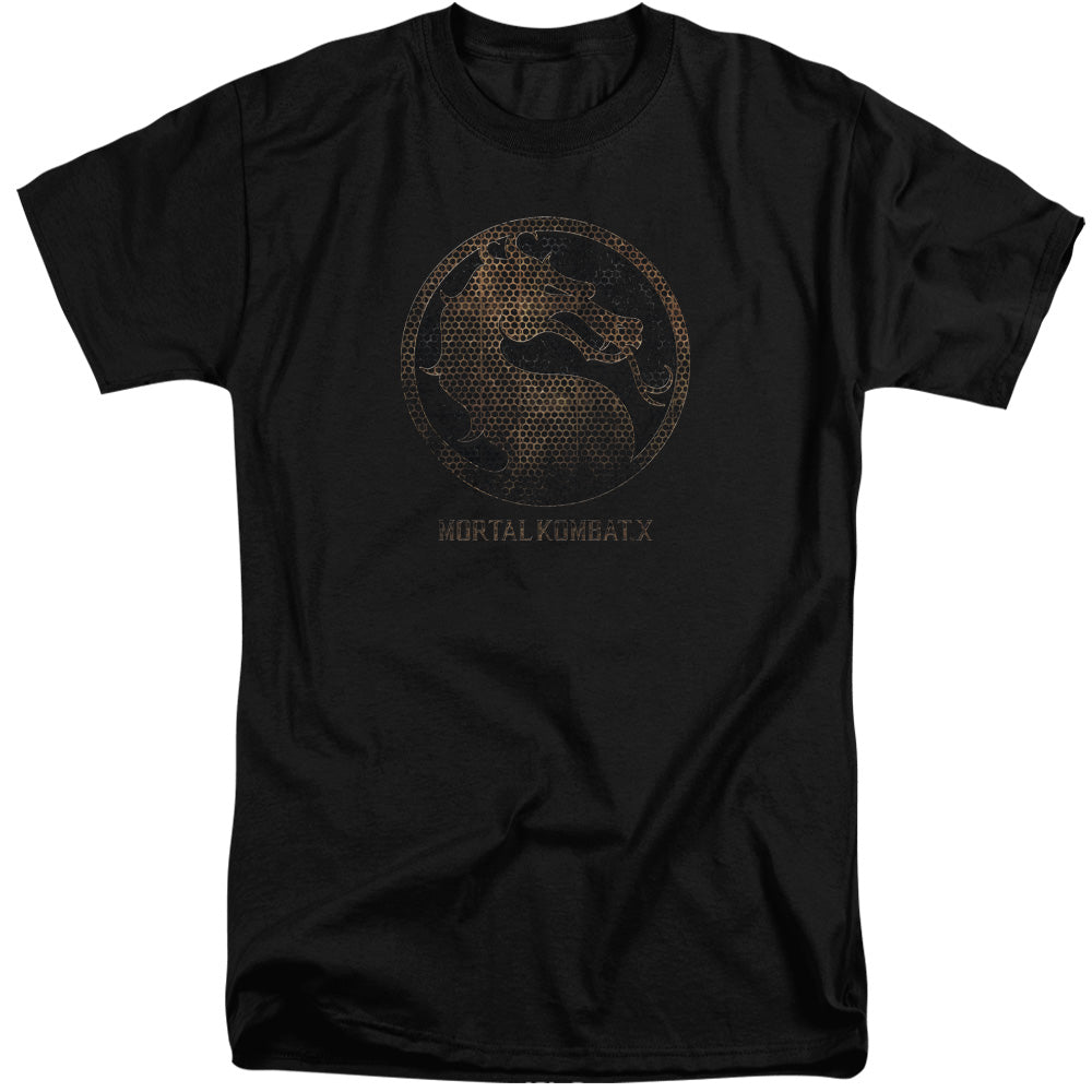 Mortal Kombat X Metal Seal Mens Tall T Shirt Black