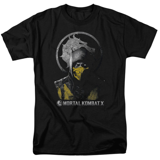 Mortal Kombat X Scorpion Bust Mens T Shirt Black