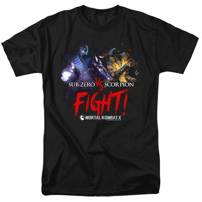 Mortal Kombat X Fight Mens T Shirt Black Officially Licensed