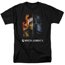 Load image into Gallery viewer, Mortal Kombat Fire And Ice Mens T Shirt Black