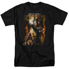 Load image into Gallery viewer, Mortal Kombat Scorpion Mens T Shirt Black
