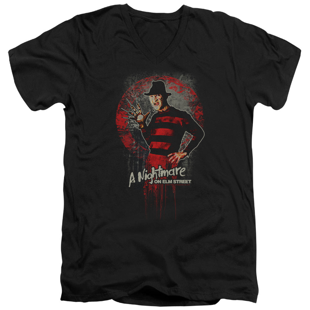 Nightmare On Elm Street This Is God Mens Slim Fit V-Neck T Shirt Black