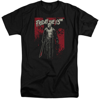 Friday The 13Th Drip Mens Tall T Shirt Black Officially Licensed