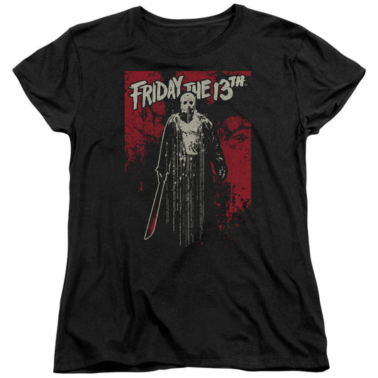 Friday The 13th Drip Womens T Shirt Black