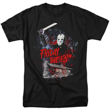 Load image into Gallery viewer, Friday The 13Th Cabin Mens T Shirt Black