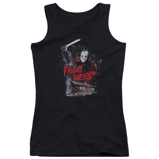 Friday The 13th Cabin Womens Tank Top Shirt Black