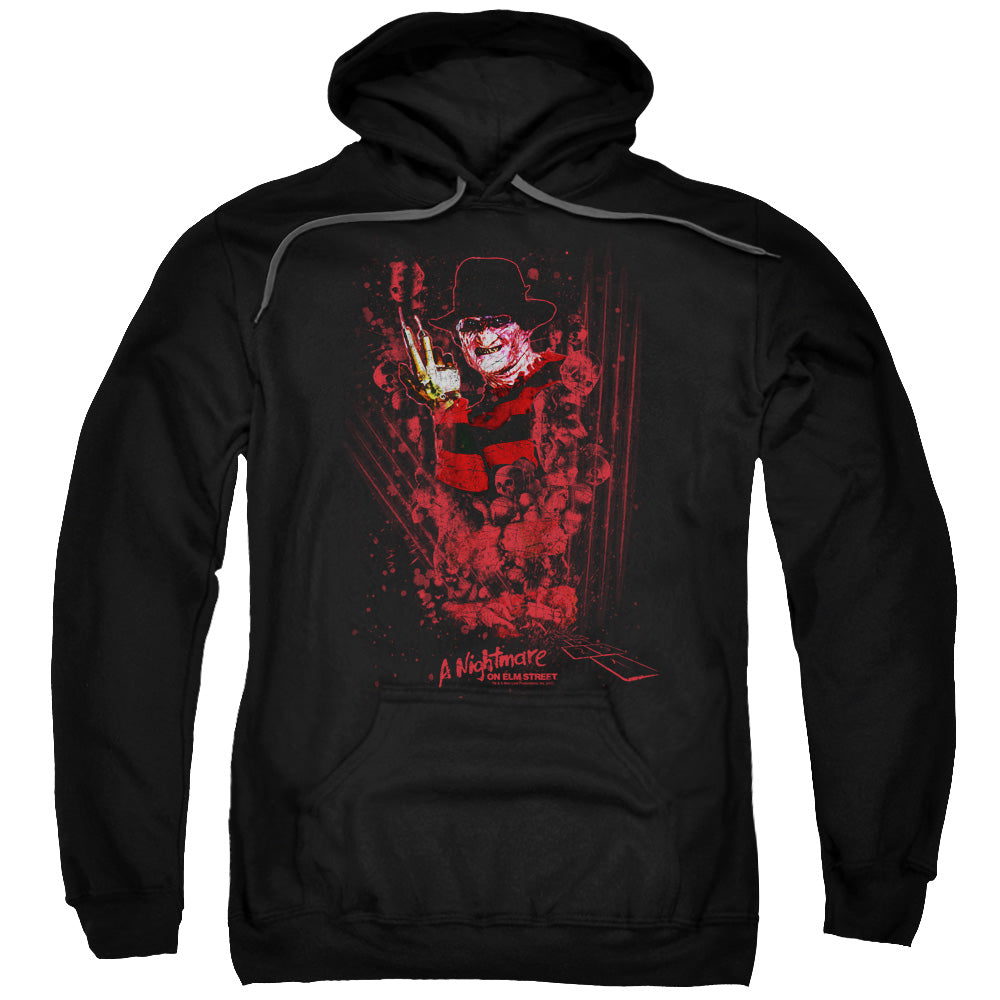 Nightmare On Elm Street One Two Freddys Coming For You Mens Hoodie Black