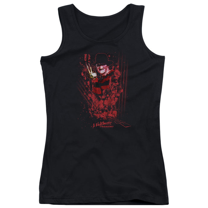 Nightmare On Elm Street One Two Freddys Coming For You Womens Tank Top Shirt Black