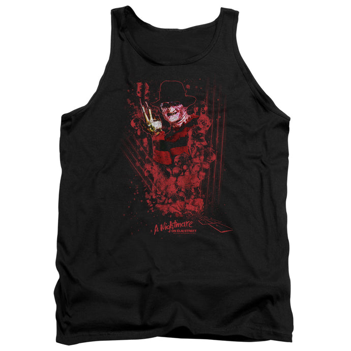 Nightmare On Elm Street One Two Freddys Coming For You Mens Tank Top Shirt Black