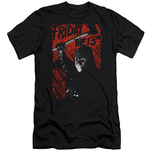 Friday The 13th Jason Lives Premium Bella Canvas Slim Fit Mens T Shirt Black