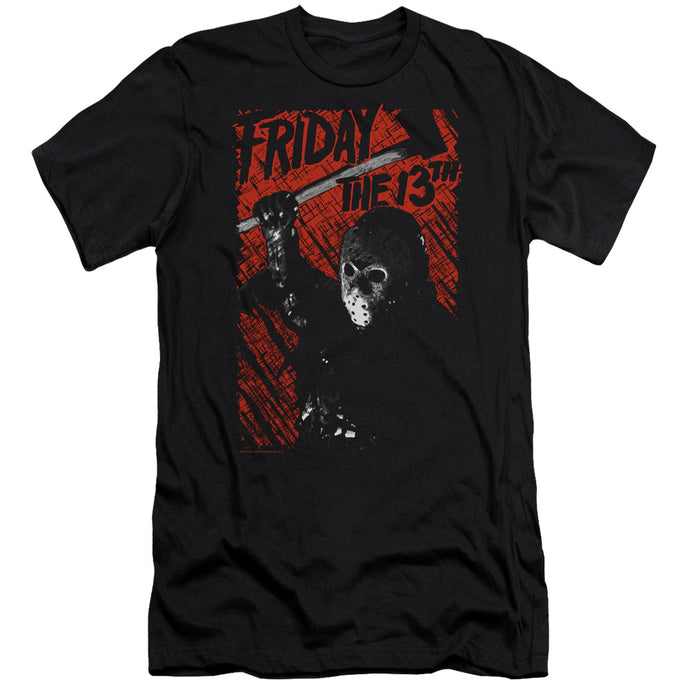 Friday The 13th Jason Lives Slim Fit Mens T Shirt Black