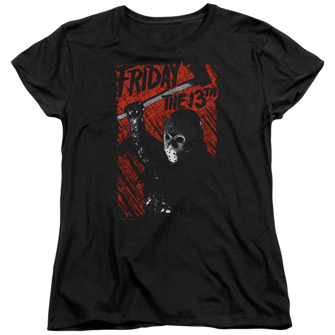 Friday The 13th Jason Lives Womens T Shirt Black