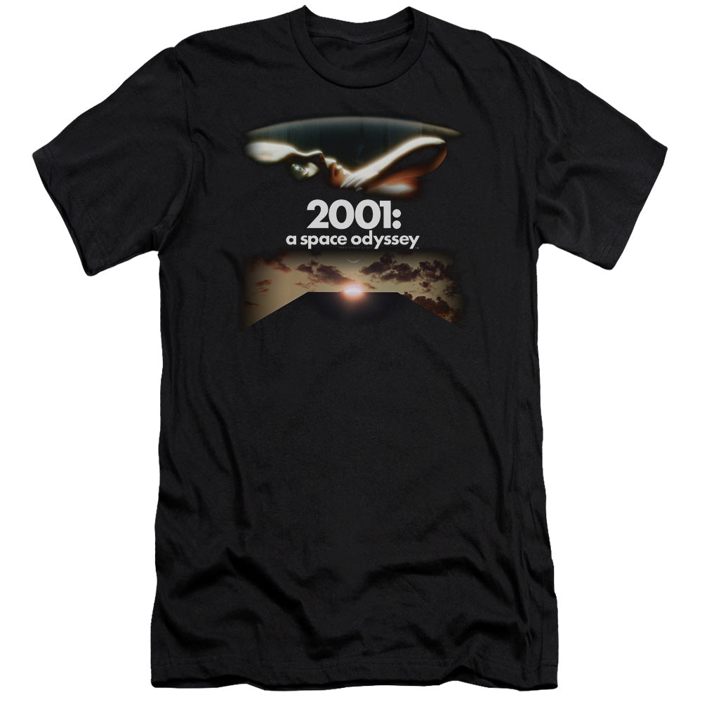 2001 A Space Odyssey Prologue Epilogue Premium Bella Canvas Slim Fit Mens T Shirt Black