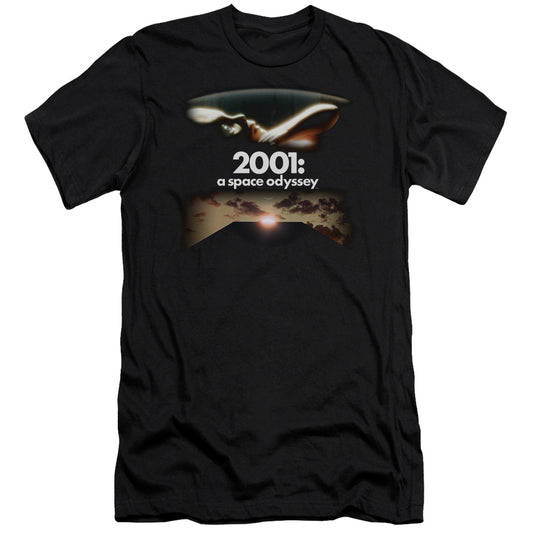 2001 A Space Odyssey Prologue Epilogue Slim Fit Mens T Shirt Black