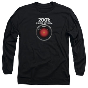 2001 A Space Odyssey Hal Mens Long Sleeve Shirt Black