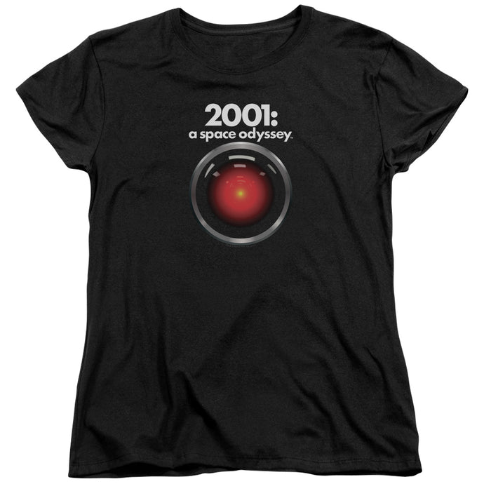 2001 A Space Odyssey Hal Womens T Shirt Black