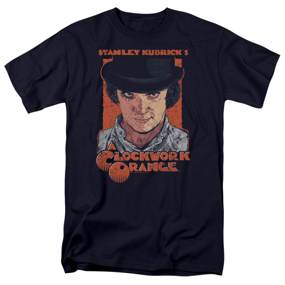 A Clockwork Orange Sinister Stare Mens T Shirt Navy Blue