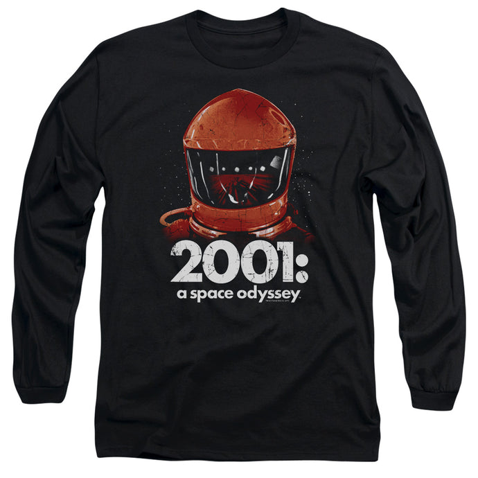 2001 A Space Odyssey Space Travel Mens Long Sleeve Shirt Black