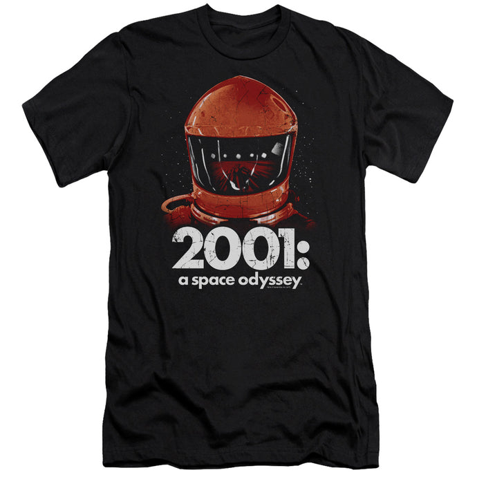 2001 A Space Odyssey Space Travel Slim Fit Mens T Shirt Black