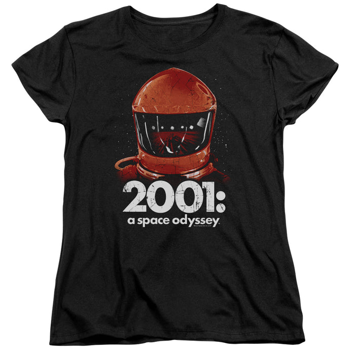 2001 A Space Odyssey Space Travel Womens T Shirt Black