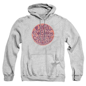 Willy Wonka And The Chocolate Factory Circle Logo Mens Hoodie Athletic Heather