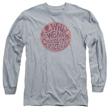 Load image into Gallery viewer, Willy Wonka And The Chocolate Factory Circle Logo Mens Long Sleeve Shirt Athletic Heather