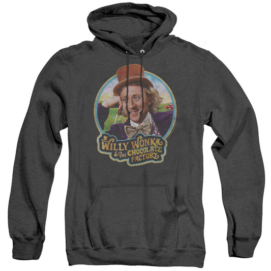 Willy Wonka And The Chocolate Factory Its Scrumdiddlyumptious Mens Heather Hoodie Black Officially Licensed