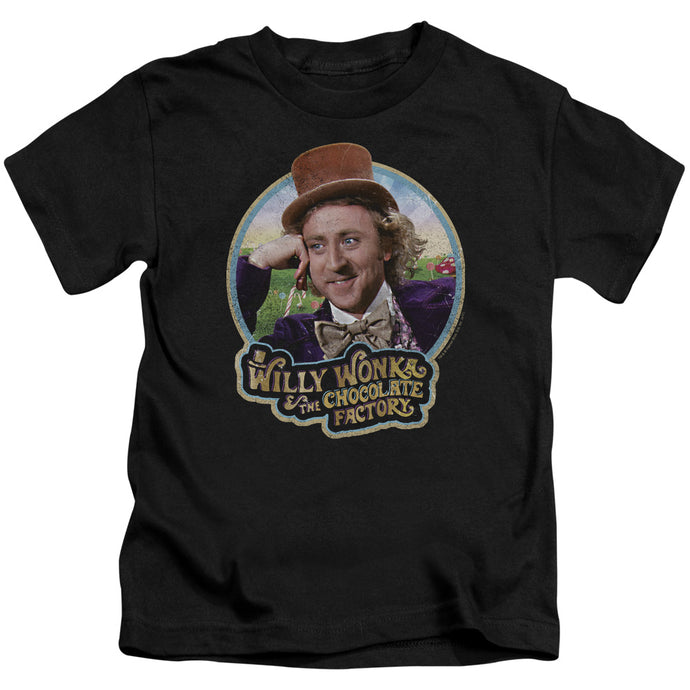 Willy Wonka And The Chocolate Factory Its Scruiddlyumptious Juvenile Kids Youth T Shirt Black