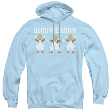 Load image into Gallery viewer, Willy Wonka And The Chocolate Factory Oompa Loompa Mens Hoodie Light Blue