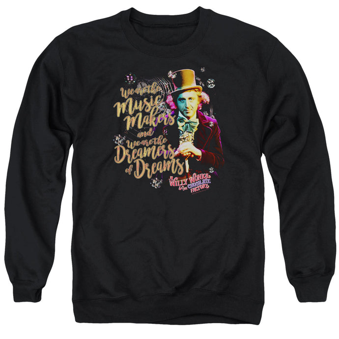 Willy Wonka And The Chocolate Factory Music Makers Mens Crewneck Sweatshirt Black