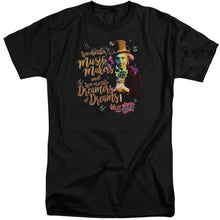 Load image into Gallery viewer, Willy Wonka And The Chocolate Factory Music Makers Mens Tall T Shirt Black