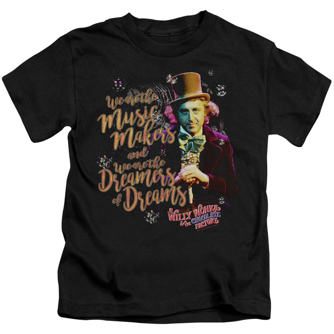 Willy Wonka And The Chocolate Factory Music Makers Juvenile Kids Youth T Shirt Black